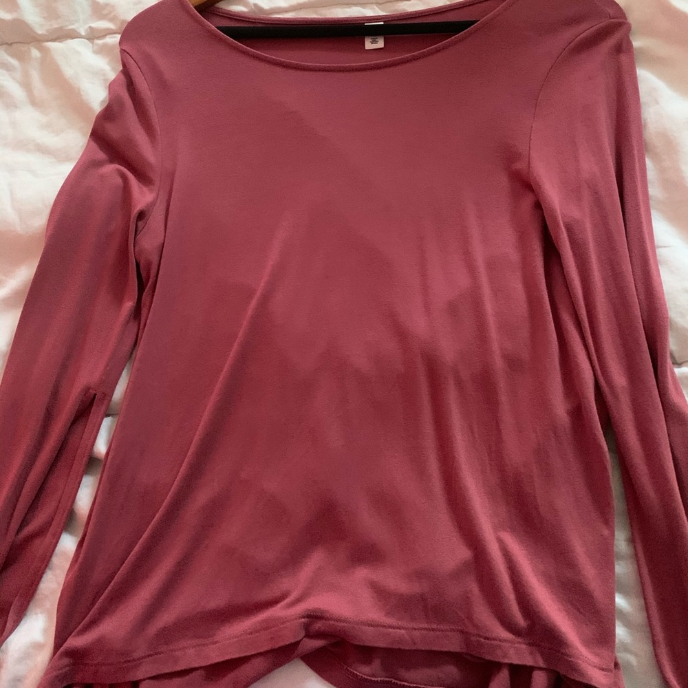 mauve long sleeve